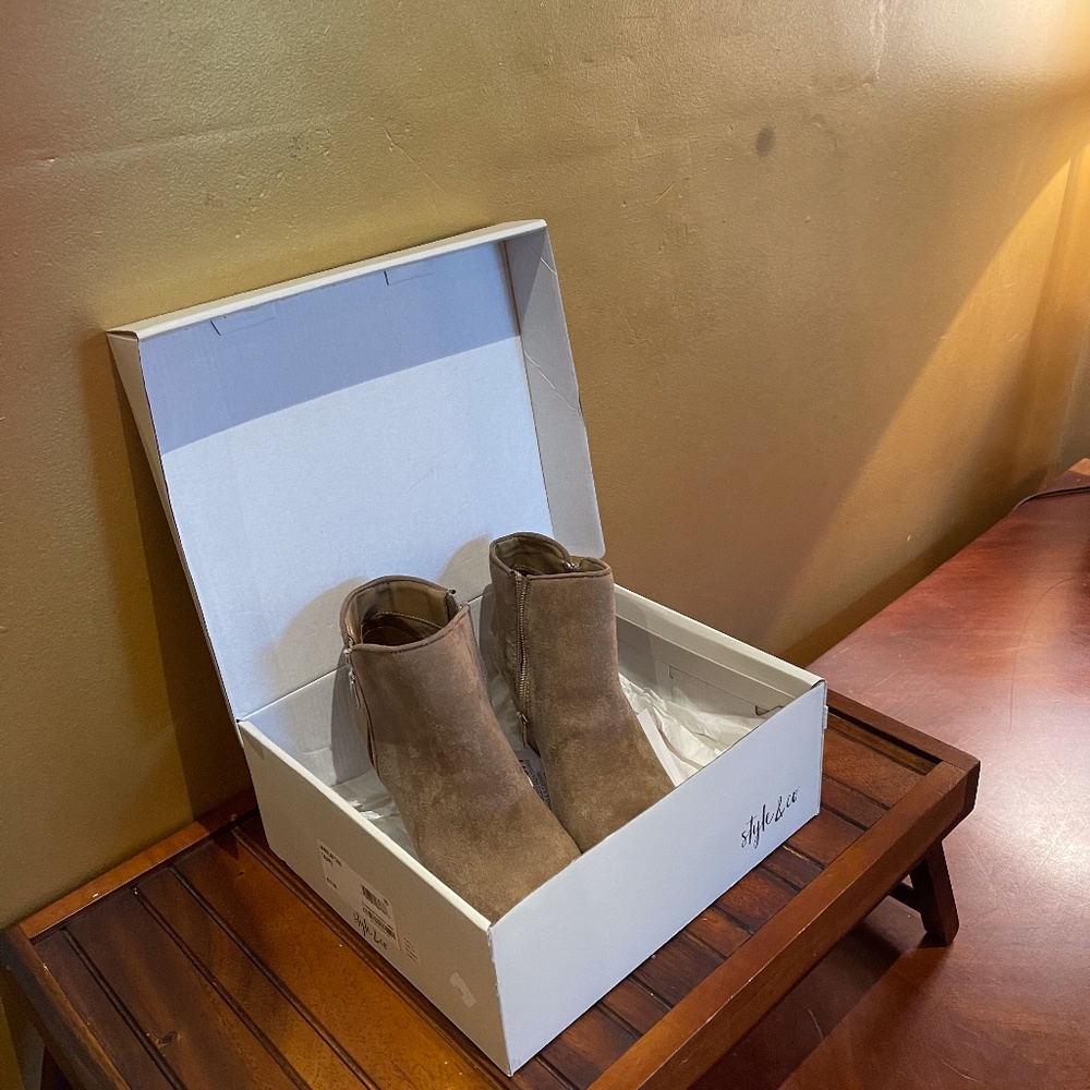 Brown Ankle Boots (Style & Co brand)